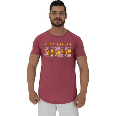Imagem de Camiseta Longline MXD Conceito Stop Saying Tomorrow Masculina-Masculino