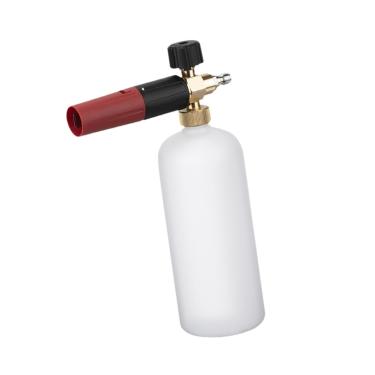 Imagem de Ｂｅｓｇａ Garrafa de pulverizador de espuma de 1/4'' Conector rápido Multifuncional Portátil Grande Capacidade Ferramenta de lavagem de carro para, Branco 1l