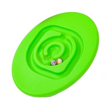 Imagem de Kid Rocking Snail Balance Balanço Placa de Gangorra, Quadro de Balanço de Caracóis Infantis, Board de Balance de Crianças Com Crianças Balanceamento de Jogos Atividades de (Verde