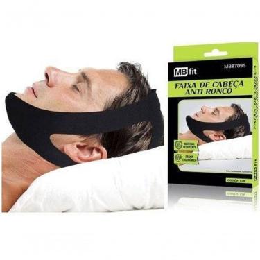 Imagem de Faixa Elástica Queixeira Anti Ronco Apneia Cabeça 3 Pontas