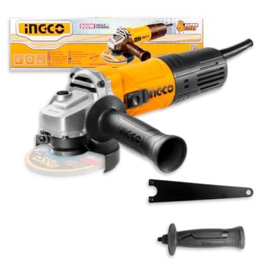 Imagem de Ingco Esmerilhadeira Angular Elétrica 900W para Corte Desbaste 5" 125mm C/Acessórios 6 Velocidades Cód UAG900285-91 - 127v