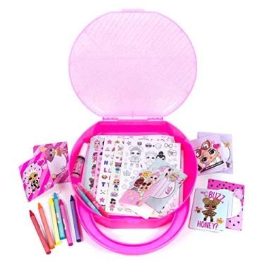 Imagem de L.O.L. Surprise! Creativity Case by Horizon Group USA,Create, Play & Store,DIY Activity Case Including Paper Dolls,Coloring Pages,Makers,Crayons,Glitter Glue,Scratch Art,Stickers & More.Hot Pink
