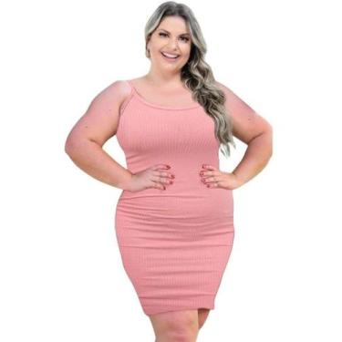 Imagem de Vestido de Verão Calor Moda Praia Plus Size Modelador Alcinha Até o 54
