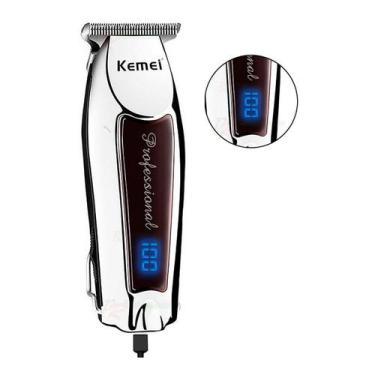 Imagem de Maquina Corta Cabelo Acabamento Desenho Pezinho Km-9164