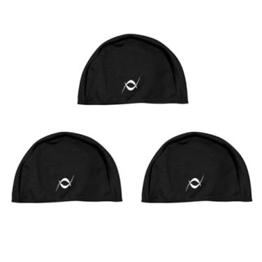 Imagem de Kit 3 Touca De Tecido Infantil Juvenil Natação Piscina (Preto)