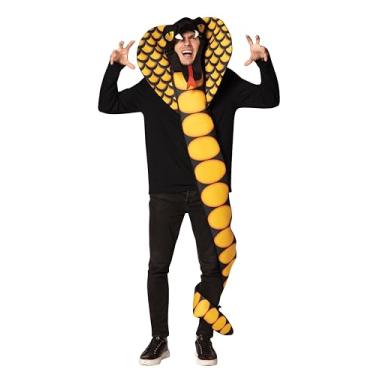 Imagem de Fantasia de cobra Cobra para festa de karatê cosplay fantasia de Halloween, tamanho único adulto