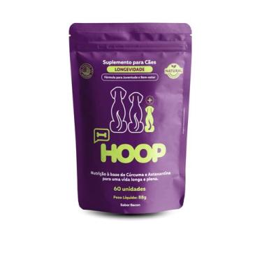 Imagem de HOOP Suplemento Longevidade 60un Tablete Mastigável para Cães Sabor Ba