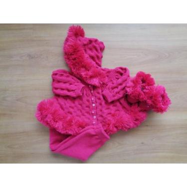 Imagem de conjunto saida de maternidade esquimo para bebe - Eliane baby, Pink, P