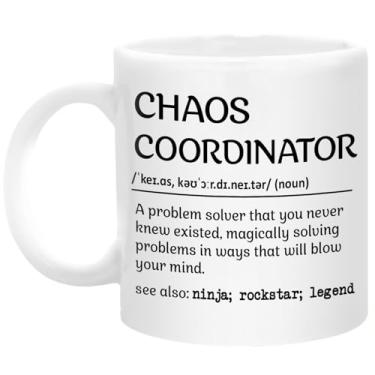 Imagem de Pawfect House Caneca de café, presentes de aniversário para colegas de trabalho, amigos de trabalho, caneca de chá de cerâmica, coordenador de caos, presentes de agradecimento para mulheres homens