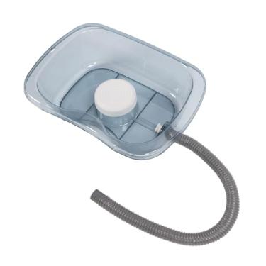 Imagem de Generic Bacia de Shampoo Transparente, Bandeja de Lavagem Bacia de Shampoo Portátil Confortável para Mulheres Grávidas para Hospital (Azul translúcido)