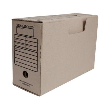 Imagem de Caixa para Arquivo Morto 14x36x25cm com 25 Unidades Organização e Arma