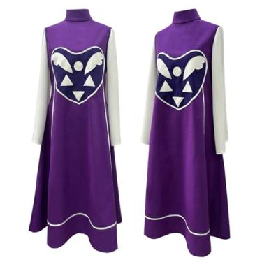 Imagem de UPUPCOS Fantasia de anime Toriel cosplay fantasia de Toriel roupão roxo terno adulto feminino roupas de Halloween, Multicolorido., Small