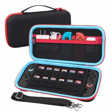 Imagem de co2CREA Carrying Case for Nintendo Switch 2 (2025), Hard EVA Travel Bag Fits Nintendo Switch 2 Console, Holds 12 Game Cartridges, Organizer for Joy-Con and Accessories – Black