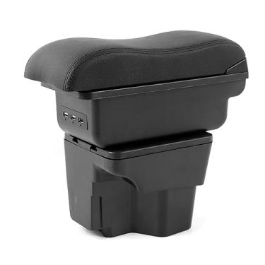 Imagem de KIMISS Caixa de Organizador de Braço de Braço Central para Rio 3 - Contêiner de Armazenamento Elegante para Bebidas e Itens Pequenos - Acessório de Interiores de Carro