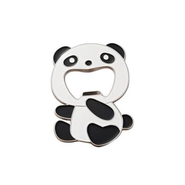 Imagem de ARFUKA Abridor de garrafas magnético em forma de panda para geladeira mini abridor de refrigerante de cerveja de liga de zinco, decoração de cozinha fofa e ferramenta prática para casa, festas