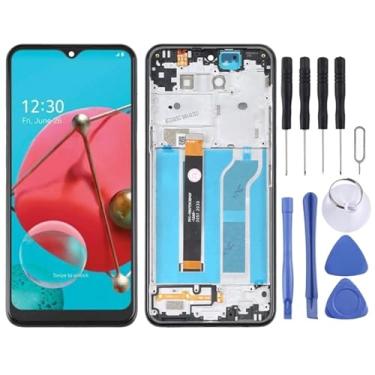 Imagem de YUNCHAO Acessórios telefônicos Tela TFT LCD para LG K51 LM-Q510N com Montagem Full Digitizer (preto) Substituição do telefone celular