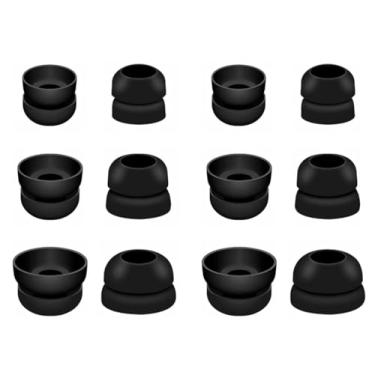 Imagem de ALXCD Pontas auriculares de flange dupla compatíveis com a maioria dos fones de ouvido intra-auriculares, P/M/G, 3 tamanhos, 6 pares de pontas de silicone macio, adequado para PB Pro Studio Buds Fit