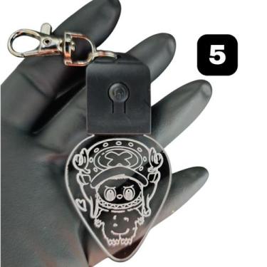 Imagem de Chaveiro Boneco Labubu Acrílico Led Rgb Recarregável 7 Cores - LUALKI 