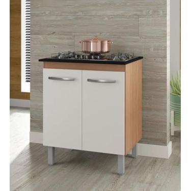 Imagem de Balcão Gabinete Para Cooktop 5 bocas Jade Savana off White - Moblis