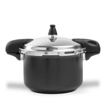 Imagem de Panela De Pressão Cerâmica Brinox Indução 5,4L Preta - Binox