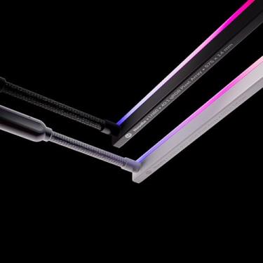 Imagem de HYTE Tira de luz Noodle LN60 ARGB - Iluminação digital suave ajustável, faixa de luz LED RGB de manga premium, acessórios de clipe de montagem incluídos, otimizado para capa de PC para jogos Y40, Y60