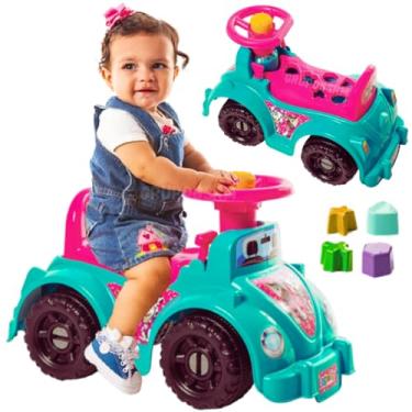 Imagem de Triciclo Carrinho de passeio Andador para Bebê Diversos Modelos Confortáveis Seguro com acessórios removiveis Cestinha Buzina presente criança 1 ano menino menina 12 meses (Andador Verde)