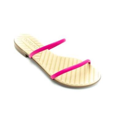 Imagem de Sandália Rasteira Feminina Beira Rio 8519.104 - Rosa-Feminino