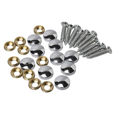 Imagem de Metany 10 peças de capa decorativa para unhas 10 mm de latão parafusos espelhados suporte de placa para anunciar unhas boné prendedores de ferragens polido prata brilhante para espelhos, mesas de chá, guarda-roupas ou móveis de vidro