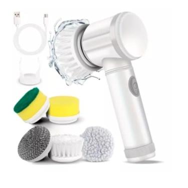 Imagem de Escova Lava Loucas Eletrica Limpeza Giratoria Cozinha