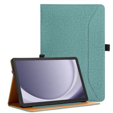 Imagem de Vakarey Capa compatível com Samsung Galaxy Tab A9 Plus/A9+ suporte multiângulo para tablet Samsung A9 Plus 11 polegadas SM-X210/SM-X216, verde