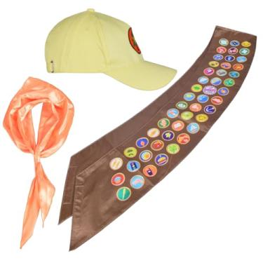 Imagem de Kusilop Fantasia masculina de Halloween com faixa de lenço de pescoço, fantasia de explorador do deserto, amarelo