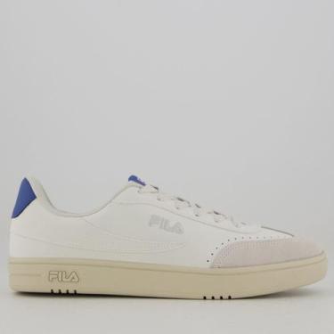 Imagem de Tênis Fila Court 80 Off White e Azul, 41