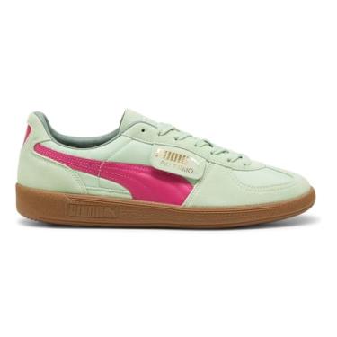 Imagem de PUMA Tênis masculino Palermo Og com cadarço casual - azul, Verde, 45