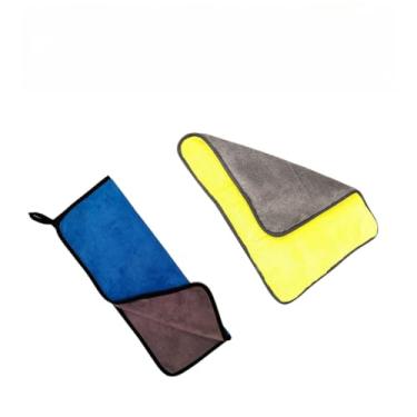 Imagem de Pano Microfibra Flanela Automotiva Multiuso Dupla Face Alta Absorção Limpeza Em Geral (2 Unidades)