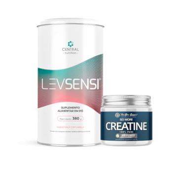 Imagem de LEVSENSI - Fibras+Colágeno+Aminoácidos+Vitaminas e Minerais - Sabor Maçã com Canela(380g) - Central Nutrition + Creatina 100% pure 150g The One Supps