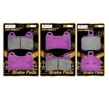 Imagem de ALLIE ZENG Pastilhas de freio de cerâmica de fibra de carbono premium, baixo ruído, compatível com Ducati 696 08-15 796 Monster 10-15 848 Streetfighter 12-15 1100 Monster 09-12 1200 Supersport