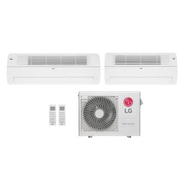 Imagem de Ar condicionado Multi Split Inverter 2 ambientes ( 1via 2X 12.000BTUS, 1X 18.000BTUs) Quente/Frio WiFi integrado - E2Q2404.OBS
