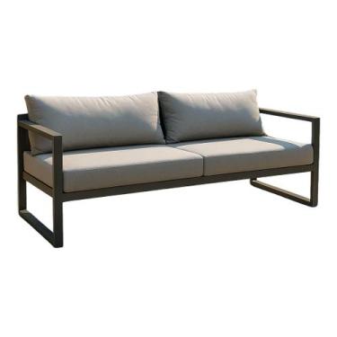Imagem de Sofá Leblon Premium de Alumínio com Almofadas Área Externa e Interna -
