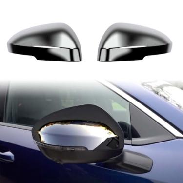 Imagem de TENWIND Capa de espelho retrovisor lateral exterior do carro compatível com acessórios Nissan Kicks 2025+ (prata)