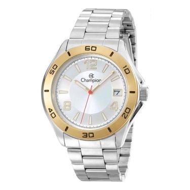 Imagem de Relógio CHAMPION masculino analógico prata dourado CA31186S