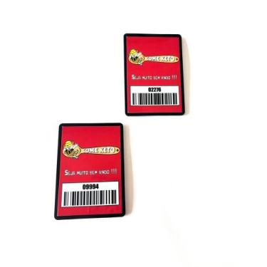 Imagem de comandas personalizadas de PVC com moldura 50 unidades frente e Verso,