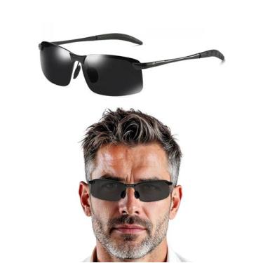 Imagem de Óculos De Sol Polarizado Masculino Moda Praia Quadrado Uv - 20V, Único