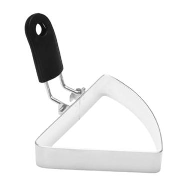 Imagem de KiBcsLic Anel para fritar ovos, máquina de fazer ovos com alça, modelo para panquecas, chapa para cozinhar e modelar, 9x8.8cm