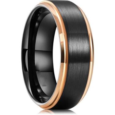 Imagem de Anel Masculino Feminino De Titânio Homem Rosê - Jewelery,  26
