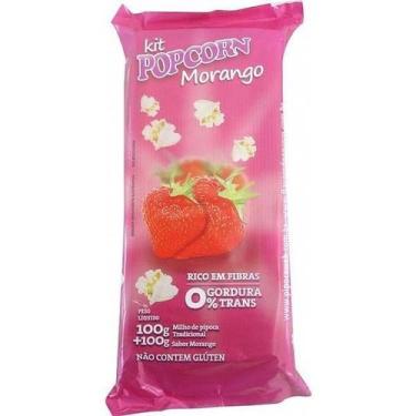 Imagem de Pipoca Doce Tradicional Panela Sabor Morango - Flavored Popcorn