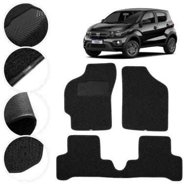 Imagem de Tapete Kapazi Automotivo Fiat Mobi 2017 Em Diante Preto