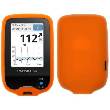Imagem de Premium Silicone Soft Case For Freestyle Libre/Freestyle Libre 2 (Continuous glucose monitor) (Orange)