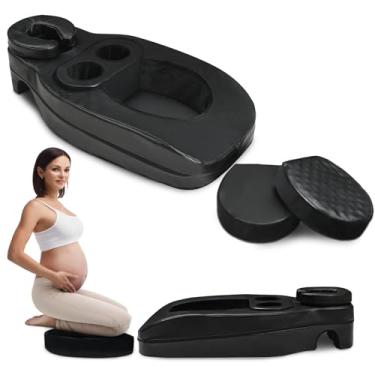 Imagem de Almofada de massagem para gravidez com apoio de cabeça | Suporte ajustável para o corpo inteiro, alivia a pressão nas costas, reforço de conforto pré-natal, serve na maioria dos tipos de corpo, inclui