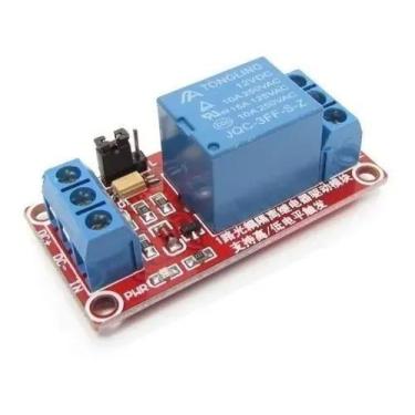 Imagem de Módulo De Relé De 1 Canal 12v 10a Com Optoacoplador - BLUTU