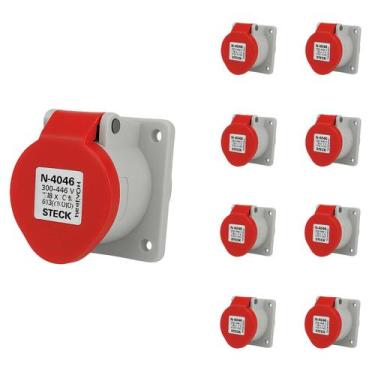 Imagem de 9 Tomada Embutir Newkon 16A 3P+T Steck 380/440V IP44 N4046